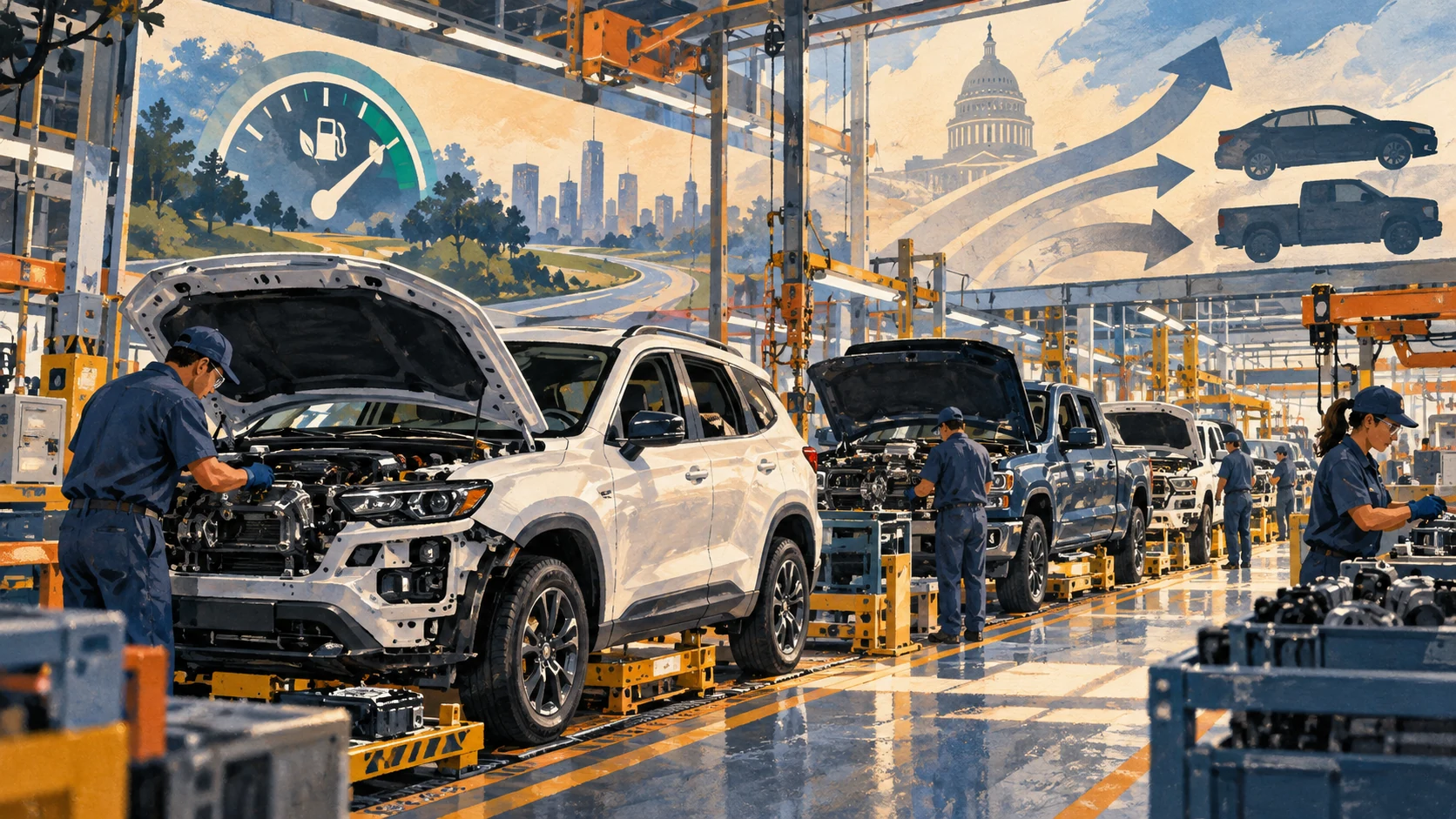 New US Mileage Rule Reshapes Automakers' Plans